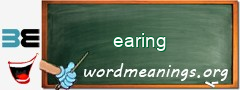 WordMeaning blackboard for earing